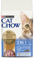 Корм для кошек Cat Chow 3 в 1 полнорационный (1.5кг) - 