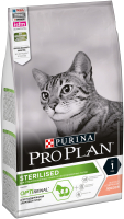 Корм для кошек Pro Plan Sterilised с лососем (1.5кг) - 