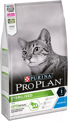 

Корм для кошек Pro Plan, Sterilised с кроликом