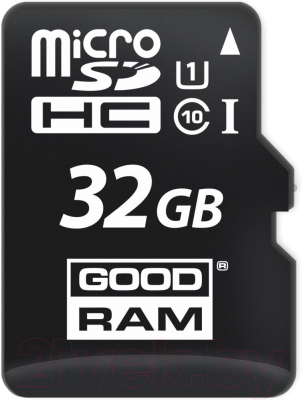 Карта памяти Goodram microSD UHS-I Class 10 32GB / M1A4-0320R12 (с адаптером и картридером)
