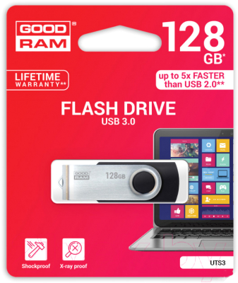 Usb flash накопитель Goodram UTS3 128GB (UTS3-1280K0R11)