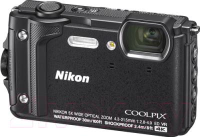 Компактный фотоаппарат Nikon Coolpix W300 (черный)