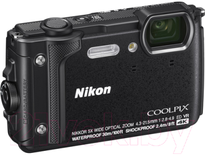 Компактный фотоаппарат Nikon Coolpix W300 (черный)