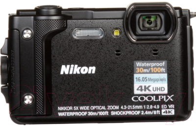 Компактный фотоаппарат Nikon Coolpix W300 (черный)