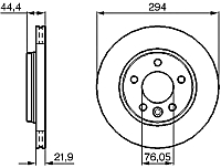 Тормозной диск Bosch 0986479097 - 