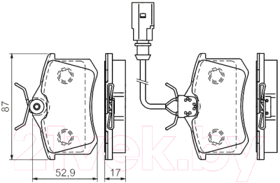 

Тормозные колодки Bosch, 0986494025