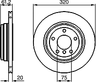 Тормозной диск Bosch 0986479056 - 