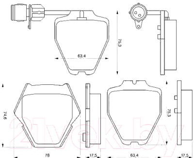 

Тормозные колодки Bosch, 0986424689