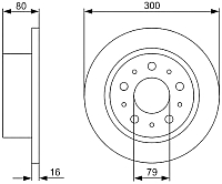 Тормозной диск Bosch 0986479317 - 