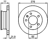 Тормозной диск Bosch 0986478849 - 