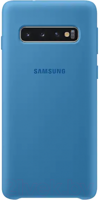 Чехол-накладка Samsung Silicone Cover S10 / EF-PG973TLEGRU (синий)