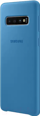 Чехол-накладка Samsung Silicone Cover S10 / EF-PG973TLEGRU (синий)