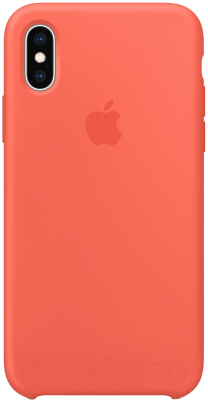 

Чехол-накладка Apple, Silicone Case для iPhone XS Max Nectarine / MTFF2