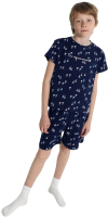Пижама детская Mark Formelle 563322-1 (р.104-56, кораблики на море) - 