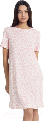 Сорочка Mark Formelle 572346 (р.164/170-92-98, пыльно-розовый леопард)