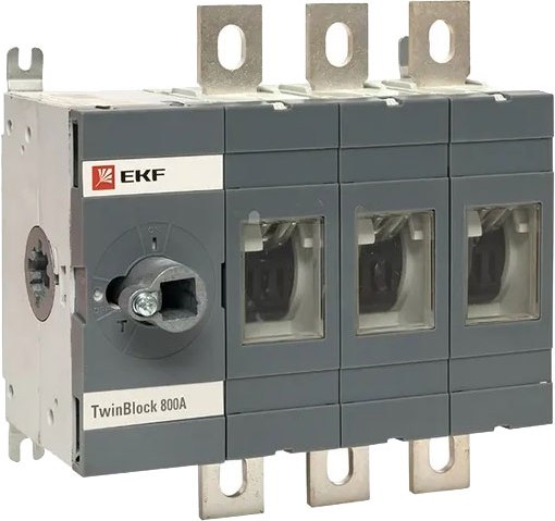 Блок-разъединитель EKF TwinBlock PROxima / tb-s-800-3p (без рукоятки)