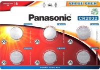 Комплект батареек Panasonic Lithium Power CR-2032EL/6B (6шт) - 