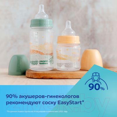 Бутылочка для кормления Canpol EasyStart Горы / 35/242_bei  (120мл)