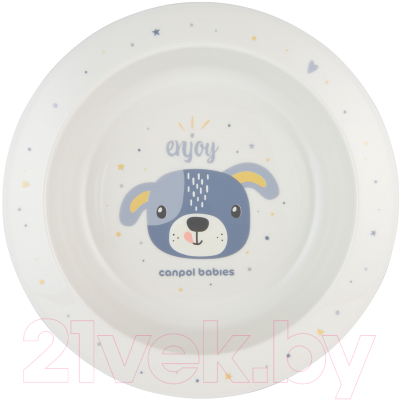 Тарелка для кормления Canpol Cute Animals / 4/412_blu2