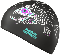 Шапочка для плавания Mad Wave Fernando (черный) - 