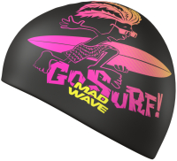 Шапочка для плавания Mad Wave Surfer (черный) - 