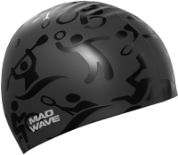 Шапочка для плавания Mad Wave Sport (черный) - 