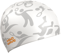 Шапочка для плавания Mad Wave Sport (белый) - 