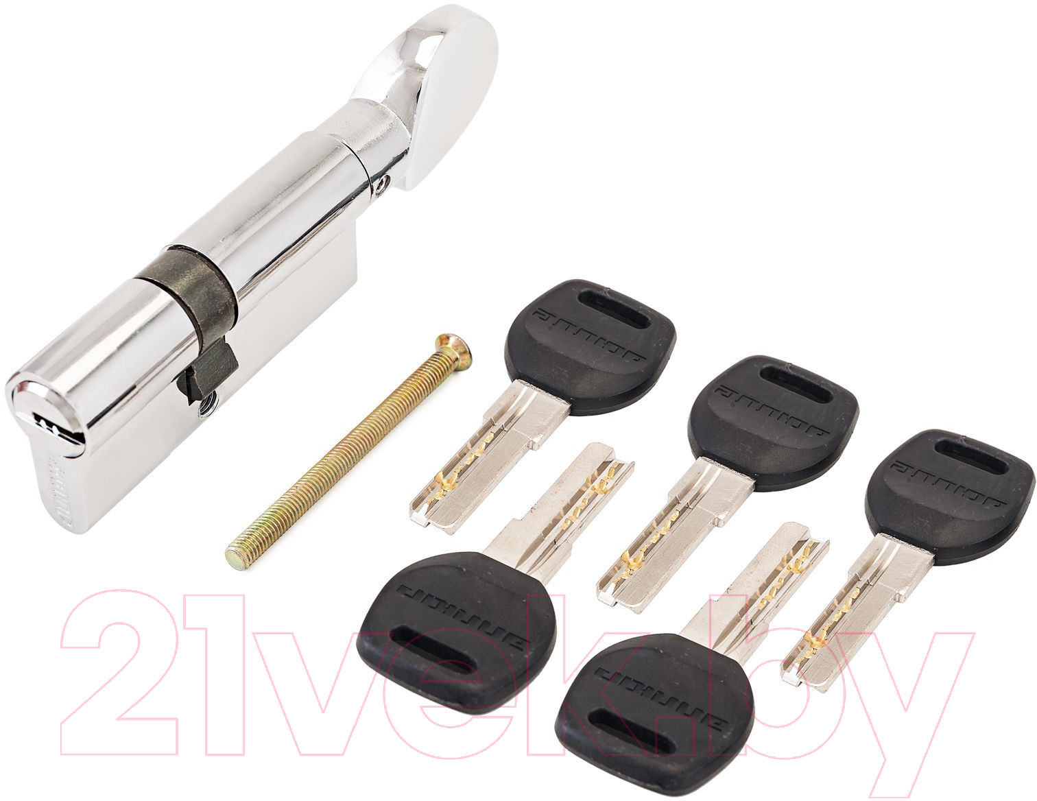 Цилиндровый механизм замка Аллюр HD FG 70-5К CP 30x40G (хром)