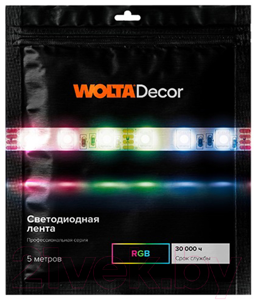 Светодиодная лента Wolta WLS5050-14.4W/RGB/24S60-01