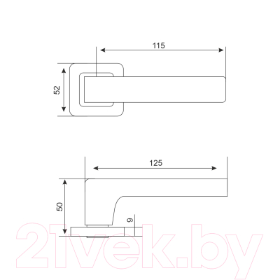 Ручка дверная Аллюр Арт Коломбо SN+L7050S SN+BK-S1 SN/CP 2380/S7050 (матовый никель)