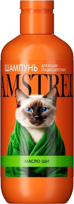Шампунь для животных Amstrel С маслом ши для гладкошерстных кошек (300мл) -