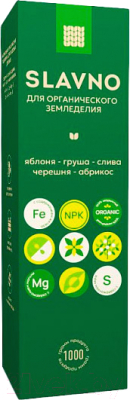 Удобрение Slavno Для органического земледелия Яблоня-Груша-Слива-Черешня-Абрикос (1кг)