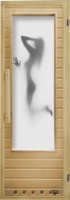 

Деревянная дверь для бани, Элит Люкс Искушение 73x185 / DW01905