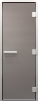 Стеклянная дверь для бани/сауны Doorwood Хамам без нижнего порога 71x190 / DW00867 (правая, сатин) - 
