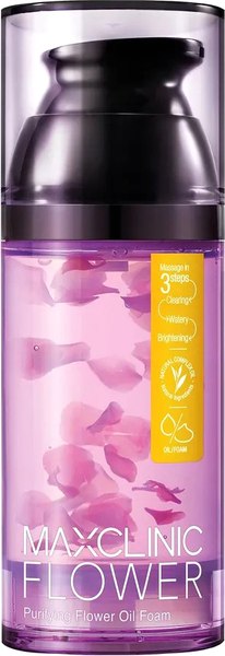 Гидрофильное масло Maxclinic Purifying Flower Oil Foam с 15 экстрактами цветов