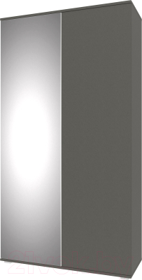 Шкаф НК Мебель Stark 2-х дверный / 71579685 (серый графит)
