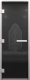 Стеклянная дверь для бани/сауны Doorwood Хамам без нижнего порога 81x200 / DW03560 (левая, графит) - 