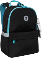 Школьный рюкзак Grizzly RO-471-1 (черный/голубой) - 