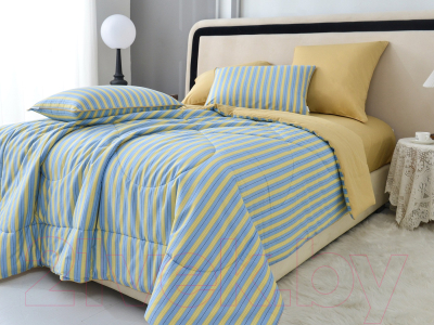 Комплект постельного белья с одеялом Sofi de Marko Ришелье №14 1.6 / Кт-1.6-Р14