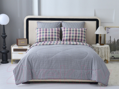 Комплект постельного белья с одеялом Sofi de Marko Ришелье №17 7Е / Кт-7Е-Р17