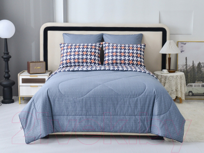 Комплект постельного белья с одеялом Sofi de Marko Ришелье №23 7Е / Кт-7Е-Р23