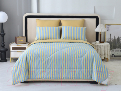 Комплект постельного белья с одеялом Sofi de Marko Ришелье №14 7Е / Кт-7Е-Р14