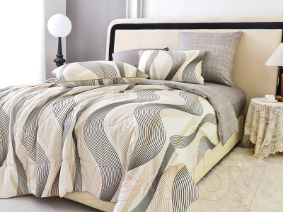 Комплект постельного белья с одеялом Sofi de Marko Ришелье №26 1.6 / Кт-1.6-Р26