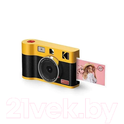 Фотоаппарат с мгновенной печатью Kodak MS200Y (желтый)