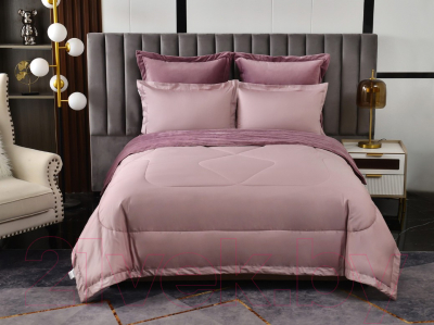Комплект постельного белья с одеялом Sofi de Marko Энрике Евро / Кт-Евро-Эн1 (лиловый)