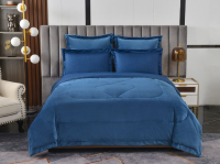 Комплект постельного белья с одеялом Sofi de Marko Энрике 7Е / Кт-7Е-Эн5 (синий) - 