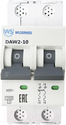 Выключатель автоматический Wilderness DAW2-10 2P 10A C 10kA / DAW2-10-2-C010