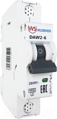 Выключатель автоматический Wilderness DAW2-6 1P 16A D 6kA / DAW2-6-1-D016