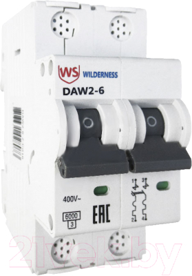Выключатель автоматический Wilderness DAW2-6 2P 25A C 6kA / DAW2-6-2-C025