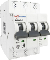 Выключатель автоматический Wilderness DAW2-6 3P 10A D 6kA / DAW2-6-3-D010 - 